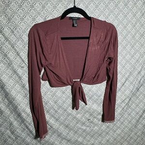 Forever 21 Tie Crop Top